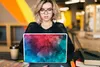 MuchoWow® Laptop Aufkleber Sticker Cover Aquarell - Rot - Produktbild-Vorschau 5