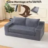 Zweisitzer-Sofa mit Memory-Schaum – kein Aufbau Produktbild-Vorschau 4