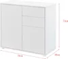 Sideboard 'Paarl' 74x79x36 cm Weiß, matt Produktbild-Vorschau 2