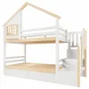 Łóżko piętrowe 90 x 200 cm z litego drewna sosnowego, łóżko Podgląd zdjęcia produktu 7