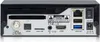 The back panel of a black satellite receiver with various ports and labels. Podgląd zdjęcia produktu