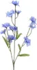 Kunstblumen Kornblume am Stiel 55cm blau Produktbild-Vorschau 1
