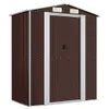 vidaXL Szopa narzędziowa Ciemnobrązowa 192x108x223 cm Stal Podgląd zdjęcia produktu 1