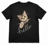 Camiseta para hombre con estampado "Hola, gatito lindo", Vista previa de la imagen del producto 2