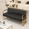3-Sitzer Sitzbank mit goldenen Armlehne, Polsterbank mit Produktbild-Vorschau 8