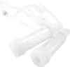 Two clear plastic cylinders with white rubber caps, connected by clear tubing, against a white background. Produktbild-Vorschau