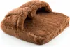 A brown, plush foot massager with an opening for feet. Anteprima dell’immagine prodotto