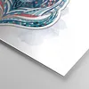 Bilder auf glas - Bär Illustration Traum blumig - 50x50cm - Produktbild-Vorschau 5