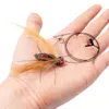 Spielanhänger für Katzenangel · Fliege mit Feder & Draht · Produktbild-Vorschau 1