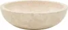 A close-up, studio shot of a cream-colored marble sink. Náhľad obrázku produktu