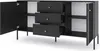 FURNLUX Anrichte Iseo Schwarz Und Gold 154cm / Hauptfarbe: Produktbild-Vorschau 2
