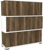 Skye Decor, Napolyon - White, Walnut, Schuhschränke, Weiß, Produktbild-Vorschau 5