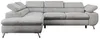 Ecksofa Sofa Grau, Wohnlandschaft L-Form mit Schlaffunktion Produktbild-Vorschau 1