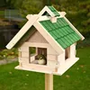 Vogelhaus Weiß Vogelfutterhaus aus Holz Vogelvilla Vögel Produktbild-Vorschau 5