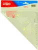 A clear plastic packaging containing a transparent triangular ruler. Náhľad obrázku produktu