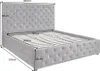 riess-ambiente Boxbett PARIS 180x200cm grau Samt mit Produktbild-Vorschau 12
