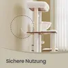 FEANDREA Kratzbaum mit Liegemulde, Katzenbaum 170 cm hoch, Produktbild-Vorschau 13