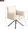 Sweiko Zwei Esszimmerstühle Set, Gepolsterter Sessel mit 4 Produktbild-Vorschau 4