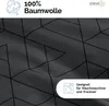 Bettwäsche Set dreiteilig, 200x220 cm Bettbezug, Baumwolle, Produktbild-Vorschau 3