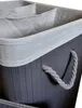 Ekspand | Panier à linge en bambou - Gris - 150 L - avec Voir les images du produit 4