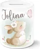Kinder Spardose mit Name Tiermotive Bär, Hase, Fuchs Produktbild-Vorschau 1