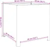 vidaXL Fioriera antracite 50x50x50 cm in acciaio Anteprima dell’immagine prodotto 6