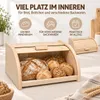 BAS Brotkasten aus Buchenholz Natur Groß  40 x 29 x 18 cm – Produktbild-Vorschau 4