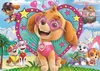 A vibrant and colorful illustration featuring characters from Paw Patrol, with a large heart graphic in the background. Produktbild-Vorschau