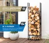 Westmann Stahl Kaminholzregal Porthos Schwarz 40x20x120 cm Produktbild-Vorschau 5