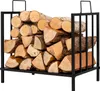 COSTWAY Étagère à bois de cheminée en métal pouvant Voir les images du produit 1