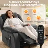 HOMCOM Relaxsessel mit Vibrationsmassage, Wärme, Dreh- und Produktbild-Vorschau 4