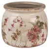 Clayre & Eef Blumentopf Ø 12x10 cm Beige Rosa Keramik Produktbild-Vorschau 1
