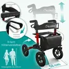 ELONEO Rollator faltbar mit Sitz, Outdoor Rollator mit Produktbild-Vorschau 2