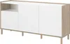 Buffet MORPHOS - L 150 x P 40 x H 74,5 cm - Blanc/Chêne - 3 Voir les images du produit 14