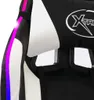 vidaXL Gaming-Stuhl mit RGB LED-Leuchten Weiß und Schwarz Produktbild-Vorschau 10