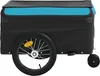 vidaXL Fahrradanhänger Schwarz und Blau 45 kg Eisen Produktbild-Vorschau 6