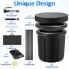 A collection of items related to an ice bath, including the bath itself, accessories, and a diagram of components. Produktbild-Vorschau