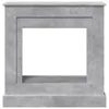 A front view of a concrete-effect fireplace surround. Podgląd zdjęcia produktu