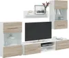 vidaXL Parete attrezzata a 5 pezzi con illuminazione a LED Anteprima dell’immagine prodotto 2