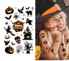 HALLOWEEN Temporäre Tattoos Spukhaus Kürbis Geist Hexe Produktbild-Vorschau 5
