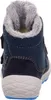 The back view of a child's blue boot. Produktbild-Vorschau