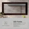 130x100 Rechteckig Rustikal Wandspiegel mit Rahmen Produktbild-Vorschau 4