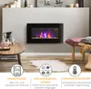 Elektrický krb HOMCOM s efektom plameňa LED, nástenný krb Náhľad obrázku produktu 4