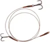 Quantum Mr Pike Bottom Rig Leader 60cm 13,6kg 2 Drillinge - Produktbild-Vorschau 1