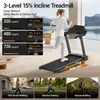 Laufband mit 15 % Steigung, klappbares Laufband für Produktbild-Vorschau 2