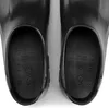 A close-up view of the insoles of two black Birkenstock shoes. Produktbild-Vorschau