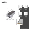 Dalsys 5x Endstück Fliesenprofil 10mm Quadratprofil Produktbild-Vorschau 2
