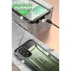 A phone case is shown with callouts highlighting its features. Produktbild-Vorschau