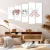 Bild auf Leinwand - Leinwandbild - Bunnys Hüte Illustration Produktbild-Vorschau 7