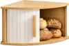 Praknu Brotkasten Ecke Holz mit Schiebetür – Platzsparende Produktbild-Vorschau 1